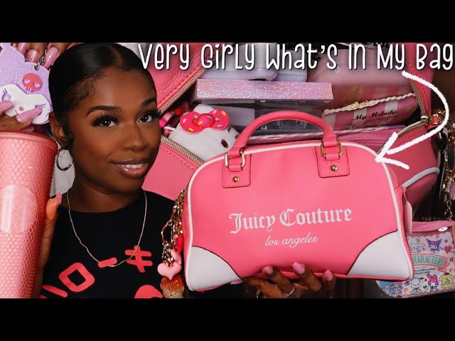 JUICY COUTURE Purse Speedy Satchel Bag - Pink Taffy Deboss Logo