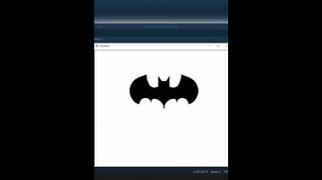 Drawing Batman Logo 🔥 Using Python 😍👩‍💻 #coding #programmerlife #python #cse #shorts #hacking #viral
