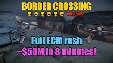 [PAYDAY 2] Border Crossing full ECM rush, all loot || ~$50M in 8 minutes!