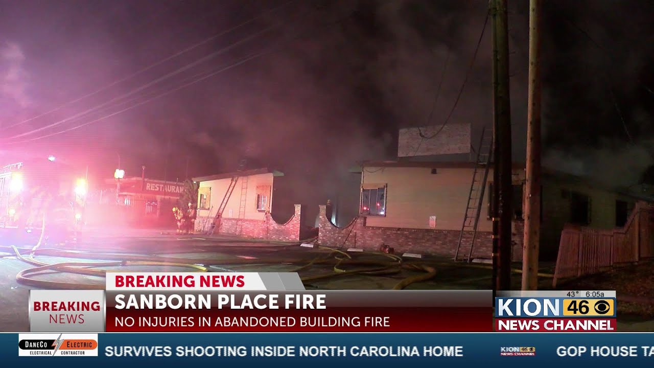 Firefighters extinguish fire at abandoned building in Salinas - YouTube