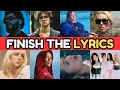 Finish the lyrics  most popular viral tiktok songs  music quiz 