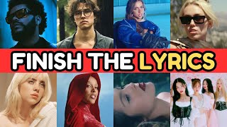 Finish The Lyrics - Most Popular Viral TikTok Songs | Music Quiz 🎵
