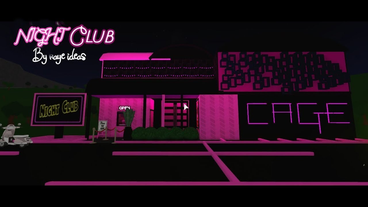 Download Bloxburg Neon Nightclub Speed Build - roblox neon nightclub