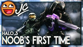 I took a Halo NOOB through Halo 3's Campaign FOR THE FIRST TIME EVER (ft MrRoflWaffles & JCbackfire)