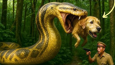 Emergency Rescue Team Saves Helpless Dog from Giant Python