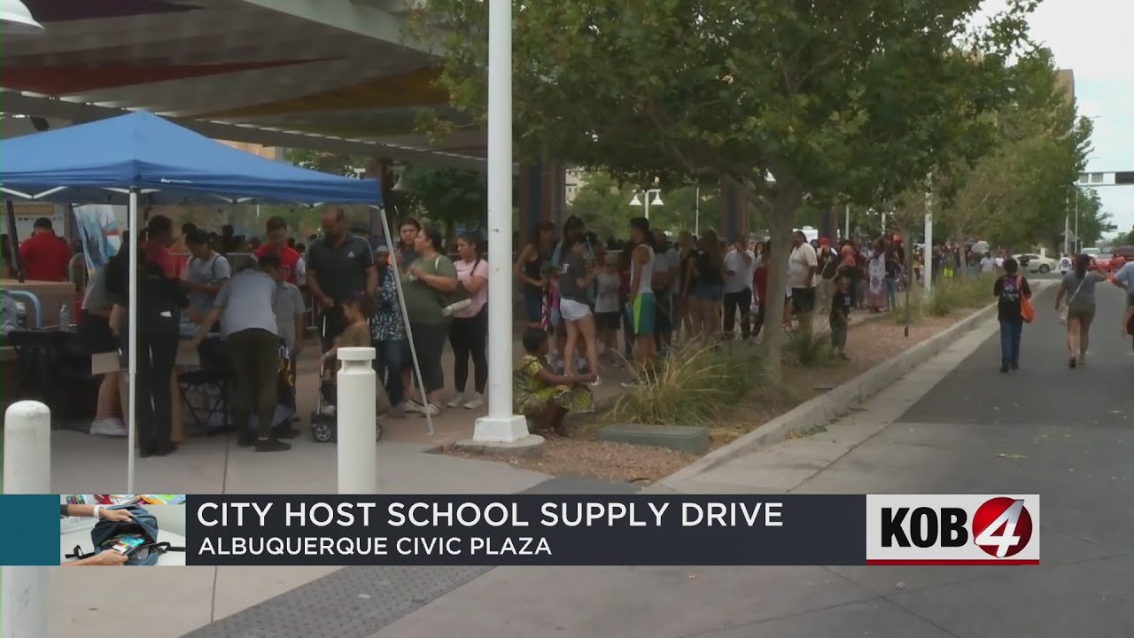City hosts annual school supply drive in downtown Albuquerque YouTube