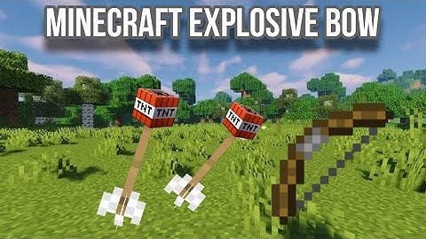 How to make an Explosive Bow in Minecraft With NO MODS | Easy Tutorial