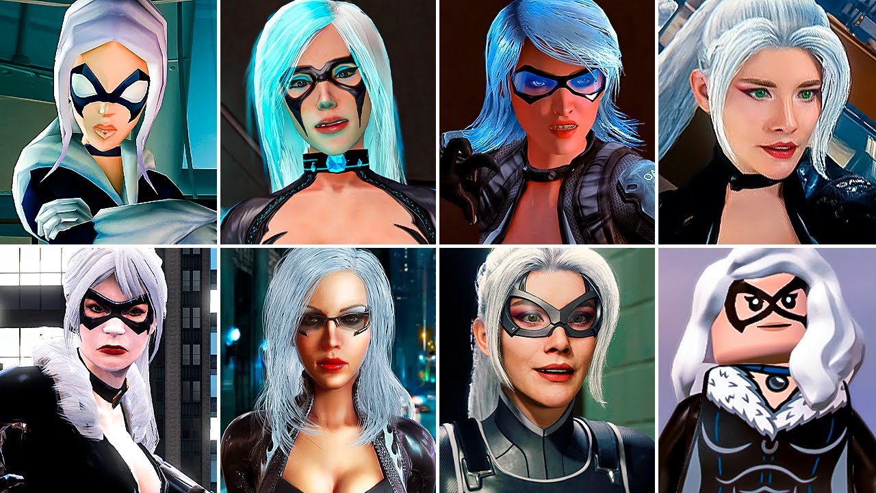 Cat Iteration Evolution of Black Cat Boss Fights in Spider-Man Games - YouTube