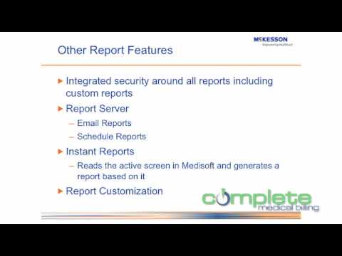 Medisoft Training Version 16 - Additional Reports