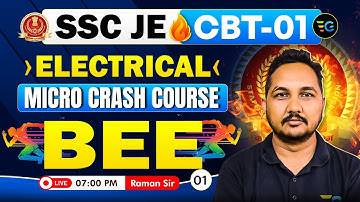1-SSC JE CBT-01 | Electrical Micro Crash Course | BEE by Raman Sir