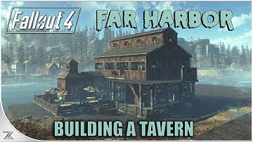 Fallout 4 Far Harbor - Building With Barn Items | Constructing a Tavern