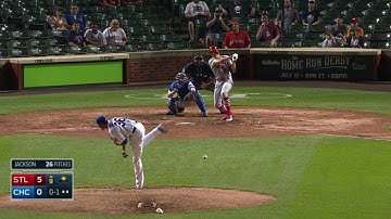 STL@CHC: Bourjos strokes an RBI single up the middle