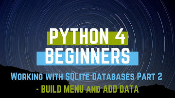 Beginning Python - Working with SQLite - Part 2