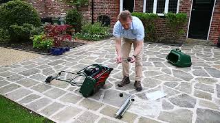 Fitting the auxiliary wheel kit to your Allett Cylinder Mower for cutting longer grass