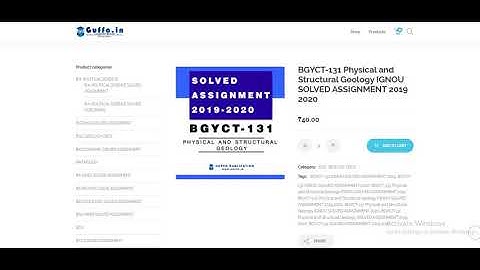IGNOU BGYCT 131 solved assignment 2019 20 | B.SCG