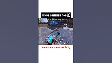 Most Intense 1v6 ☠️ #bgmi #pubg #1v6 #clutch #intense #trending