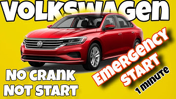 Volkswagen No crank Not start, emergency start in 1 minute.