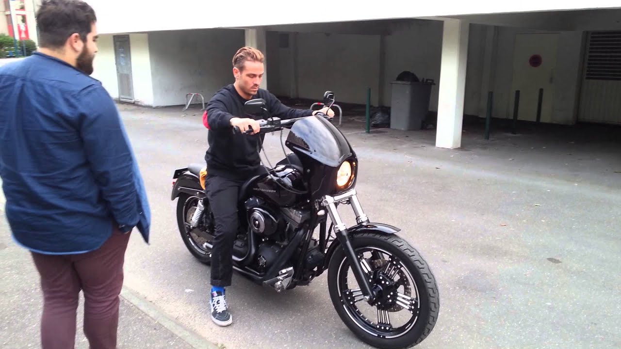  Harley Street Bob custom with Vance and Hines exhaust 