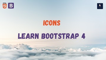 #29 Icons Bootstrap 4 - Learn Bootstrap 4 tutorials for beginners - No Commentary