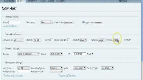 Host provisioning using Foreman