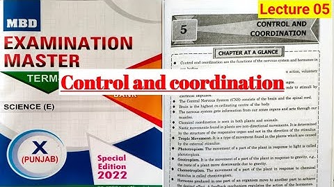#EXAMINATION MASTER MBD #10 SCIENCE! CONTROL AND COORDINATION ! #pseb #psebboard #pseb10thclass