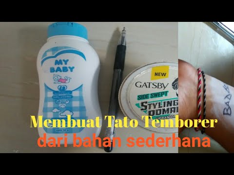 Cara membuat TATO Temporer Dari Bahan Sederhana Agar Bertahan Lama - YouTube