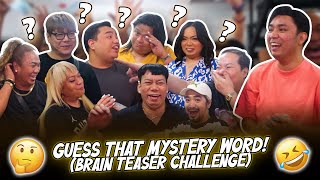 GUESS THAT MYSTERY WORD (BRAIN TEASER CHALLENGE) | CHAD KINIS VLOGS