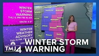 Winter Storm Warning takes effect Thursday evening image