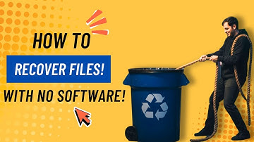 Recover Deleted Files in Windows (No Software, Free Method)