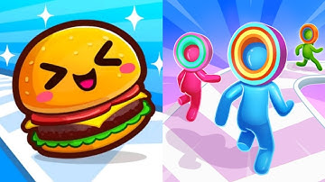 Food Run VS Layer Man 3D Max All Levels Gameplay Android,iOS NEW UPDATE