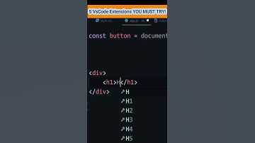 5 VsCode Extensions YOU MUST TRY! #shorts #vscode
