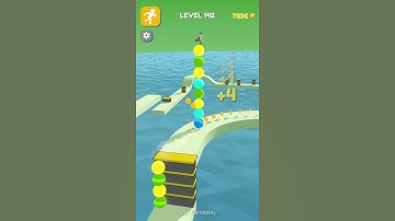 Stack Rider Level 142 - Gameplay (Android, iOS)