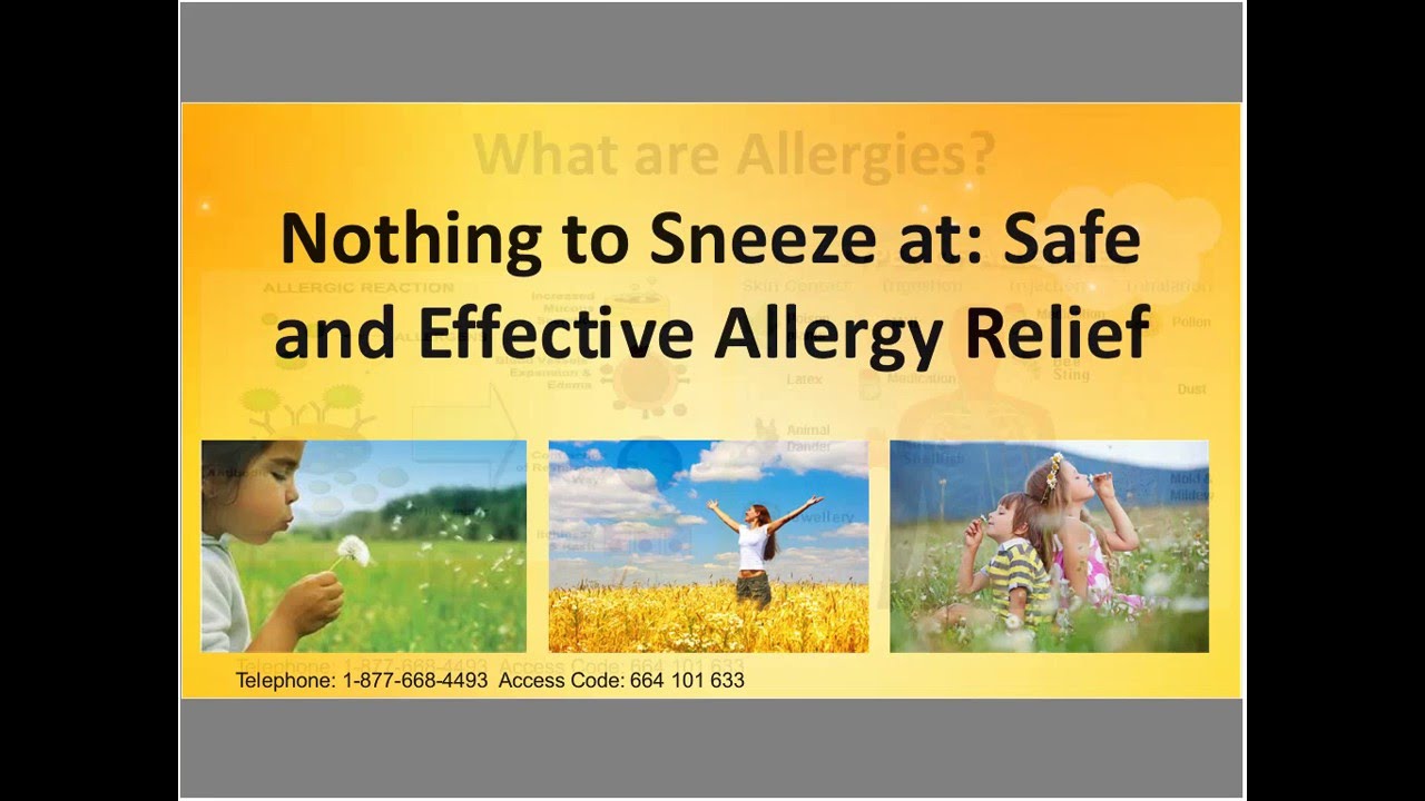 Nothing to Sneeze at: Safe and Effective Allergy Relief presented by Dr. Peter Josling