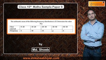 Q21 The arithmetic mean of the following frequency distribution is 25. Determine the value of p