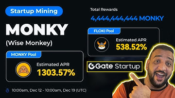 MONKEY STARTUP MINING CRYPTO COIN | Gate.Io Startup Mining Project | FULL DETAILS