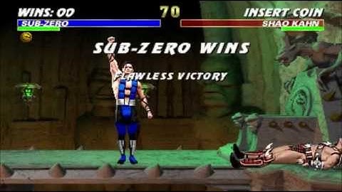 Ultimate Mortal Kombat 3 Sub-Zero vs Shao Kahn (double flawless)