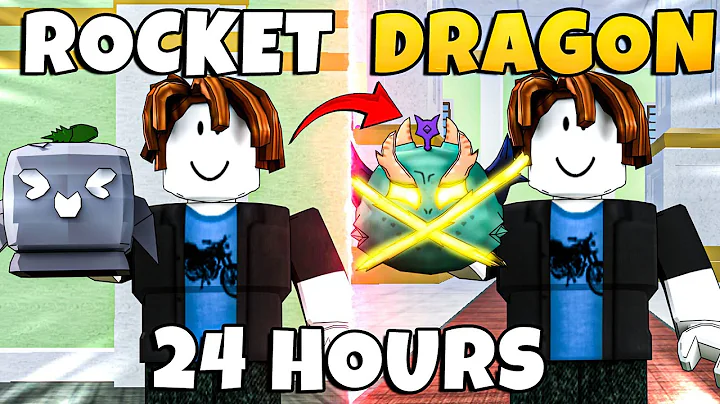 Trading From Rocket To Dragon Fruit In 24 Hours! (Blox Fruits)