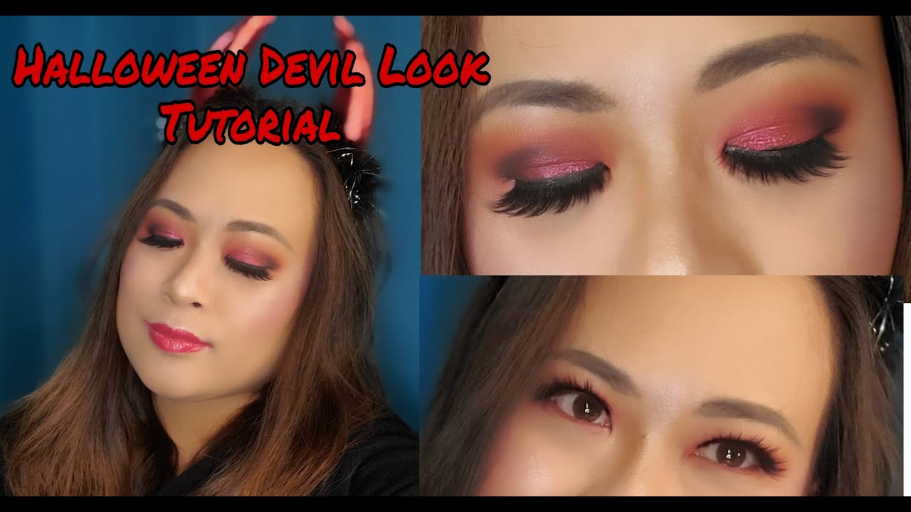 Easy DEMON/DEVIL Halloween Makeup Tutorial ft. MORPHE x JACKELYN HILL ...