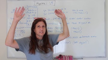 Algebra 1: Linear Systems of Equations Word Problems! (7.4)