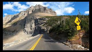 4K Glacier Park Going To The Sun Road Timelapse.