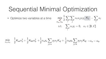 12 SMO and Stochastic SVM