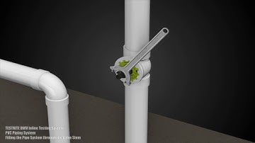 TESTRITE PVC Piping System Valve Stem Filling the Pipe System through the Valve Stem