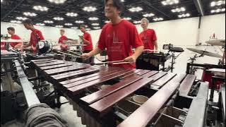 PCMB 2024 “The Line” Center Marimba cam: Ryan Truong Grand Nationals rehearsal run