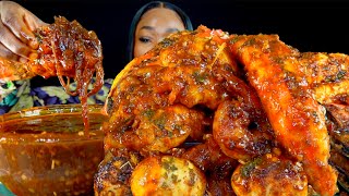 KING CRAB SEAFOOD BOIL MUKBANG | DESHELLED | SEAFOOD BOIL MUKBANG | Seafood | Mukbang