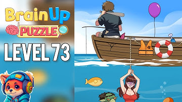 Brain Up Drama Puzzle – Level 73 pull her up from the monster Walkthrough Solutions | iOS / Android