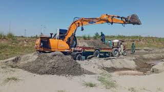 Unexpected excavator work in water sand supply for construction amazing,excavator skills