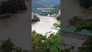 Waking up to THIS view in Rishikesh 😍