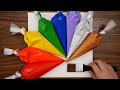 Northern Light Acrylic Painting With Piping bag Step by Step (1267)｜Satisfying Art ASMR