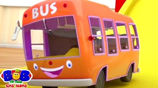 Wheels On The Bus, Bob The Train + More Vehicles Cartoon Videos For Kids