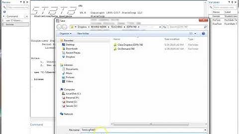 Using Log Files in Stata